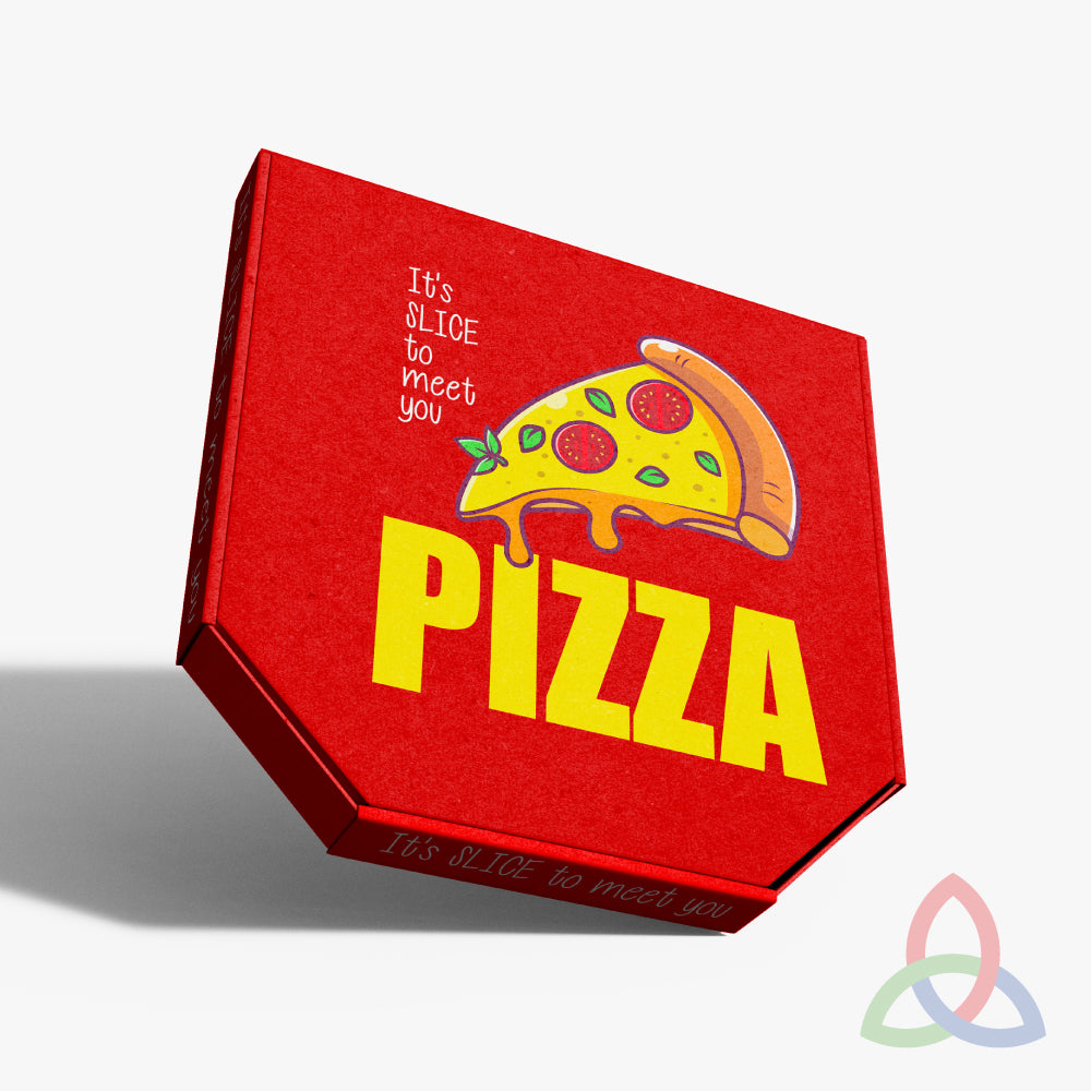 Pizza Box Red-Premium Design | Food Safe Box
