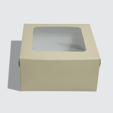 White Cupcake / Brownie / Cake / Cookie / Donut / Macarons box with a window (without Cavities) 1