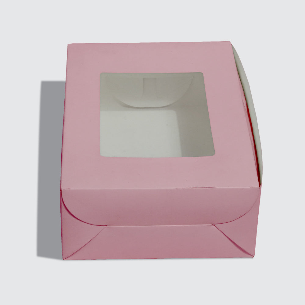 White Cupcake / Brownie / Cake / Cookie / Donut/Macarons box with a window (without Cavities) 3